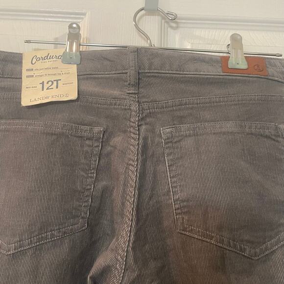 NWT Lands End Five-Pocket Corduroy Pants, Mid-Rise Bootcut Size 12T - Picture 6 of 16